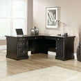 thumbnail image 2 of Sauder Palladia Engineered Wood L-Shaped Computer Desk in Wind Oak, 2 of 14