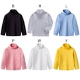 thumbnail image 3 of GYRATEDREAM Boys Girls Turtleneck Long Sleeve Soft Cotton T-Shirts Solid Color Warm Tee Tops 1-10T, 3 of 6