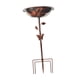 thumbnail image 3 of Baño para pájaros, comedero para pájaros, fácil de diseñar, decoración, baño para pájaros independiente y resistente Pájaro de bronce rojo, 3 of 8