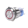 thumbnail image 1 of Garosa 19mm 12V LED Waterproof Stainless Self-locking Latching Push Button Switch, Button Switch, LED Latch Button Switch, 1 of 3