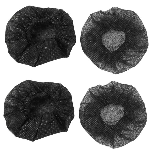 400 Pcs Black Disposable Microphone Covers Karaoke Anti-Splash Mic Cover Dust-Proof Accessories