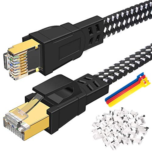 Câble Ethernet Cat8 RJ45 pour raccordement réseau professionnel