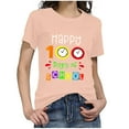 thumbnail image 4 of Patlollav Womens Tops Ladies Multi-Color Short Sleeve T-Shirt Graphic Print Tops, 4 of 6