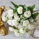 thumbnail image 3 of Claveles artificiales, pequeñas flores de seda para decoración de interiores, ramos artificiales para el hogar, decoración de cocina, boda, fiesta, el mejor regalo para mamá, blanco, 3 of 6