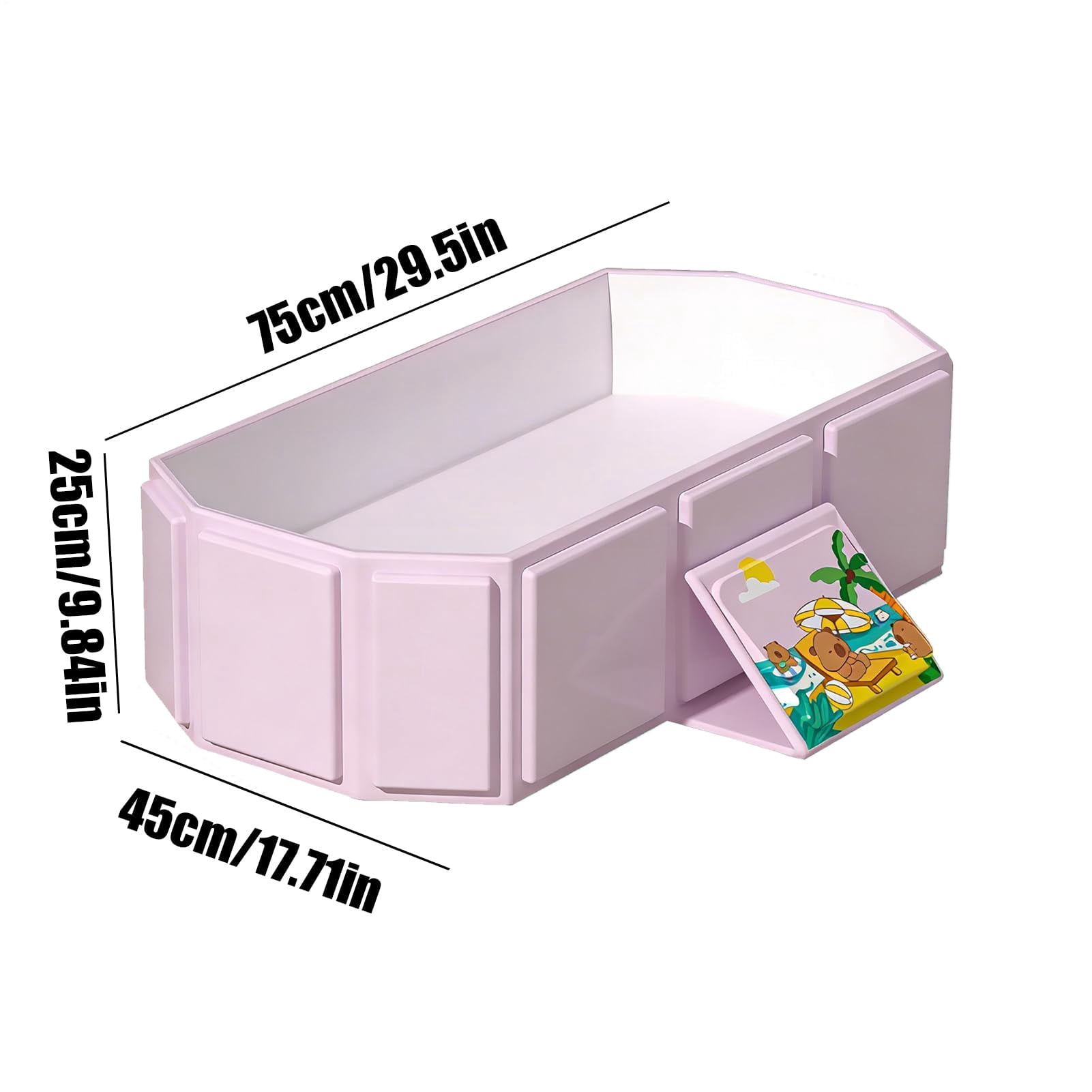 KANOHENO Collapsible Kid Bathtub for Newborn to Toddler,Children's Foldable Bathtub,Portable Shower Tray,Large Spacious Design For Family Use and Easy Storage