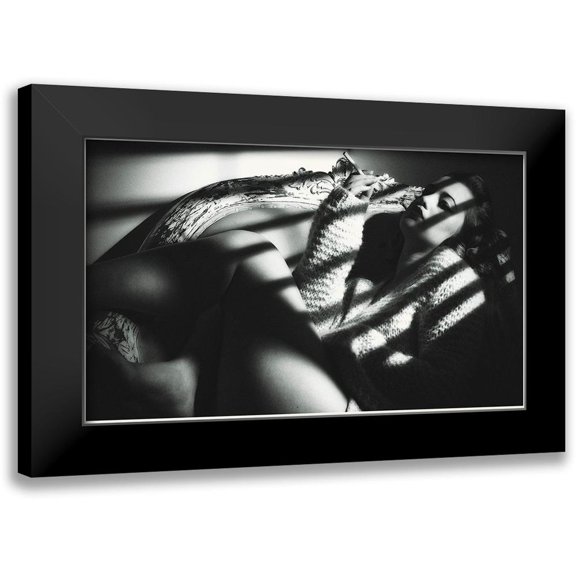 Hollywood Photo Archive 14x10 Black Modern Framed Museum Art Print Titled - Promotional Stills - Film Noir Genre