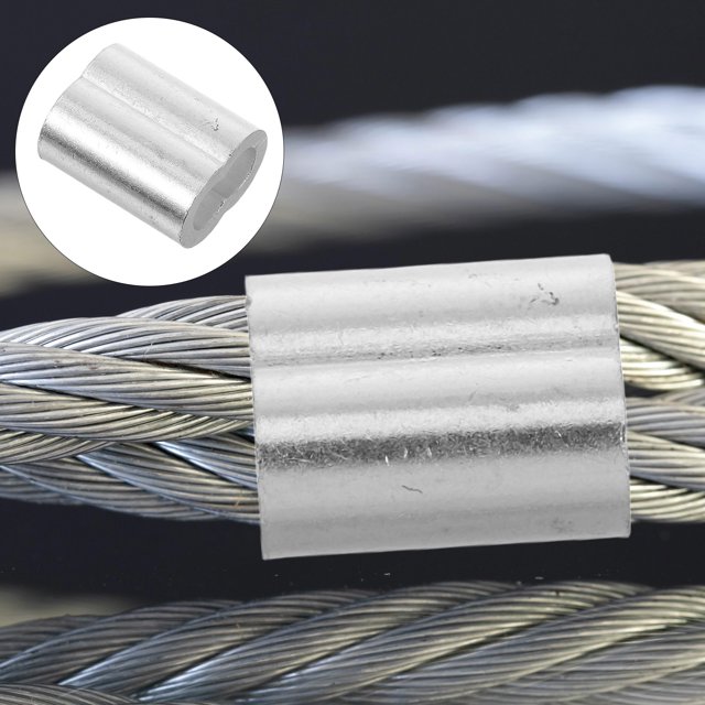 KALLORY 60Ud Terminales De Aluminio Duraderos Para Cable De Acero Protección Antideslizante Eficaz