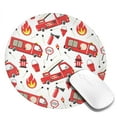 thumbnail image 2 of Disketp Fire Truck Small Mouse Pad 7.9x7.9 Inches,Washable Round Mousepad For Office Laptop Computer,Non-Slip Rubber Base Mouse Pads For Wireless Mouse, 2 of 9