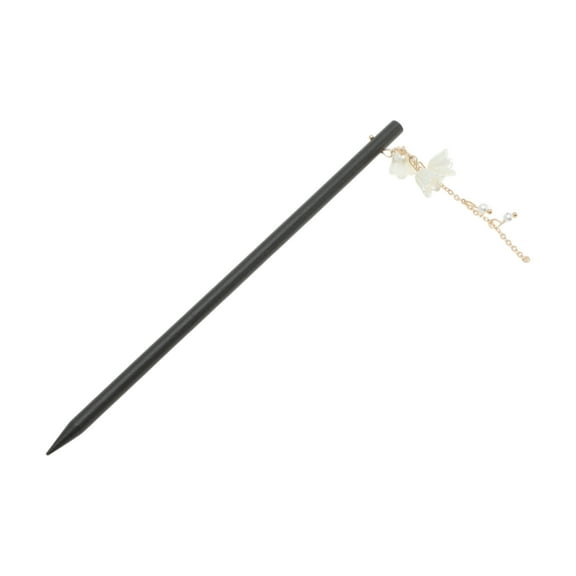 Unique Bargains 1 Pc Hair Chopstick Lily of the Valley Hair Hairpin for Women Black Gold Tone