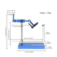 thumbnail image 3 of Tornillo Banco Giratorio para Moscas, Herramientas Hacer Cebos Artificiales, Herramienta para Hacer Señuelos, Anzuelo 360°, para Hacer Señuelos Pesca Trucha, Color Azul, 3 of 6