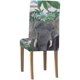 thumbnail image 2 of Funda Protectora para silla elástica ABPHQTO a Rayas con Flores de Elefante acuarela Juego de 1, 2 of 4