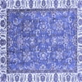 thumbnail image 1 of Ahgly Company Indoor Square Abstract Blue Modern Area Rugs, 3' Square, 1 of 4