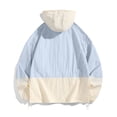 thumbnail image 3 of Mrmaere Men's UPF 50+ Sun Protection Color Block Hooded Jacket Multi Pocket Full Zip Outdoor Hiking Shirt Sky Blue S, 3 of 7