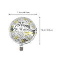 thumbnail image 3 of Shisuyan Anniversary Celebration Balloon Set Assorted Color 1 Set 12 Inches, 3 of 9