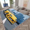 thumbnail image 2 of Area Rug 8x10 ft Cartoon Style City Taxi Yellow Living Room Rugs, Indoor Accent Rug, Washable Non Slip Stain Resistant Carpet, for Bedroom Dining Room Home Office Soft Low Pile Print Rugs, 2 of 7