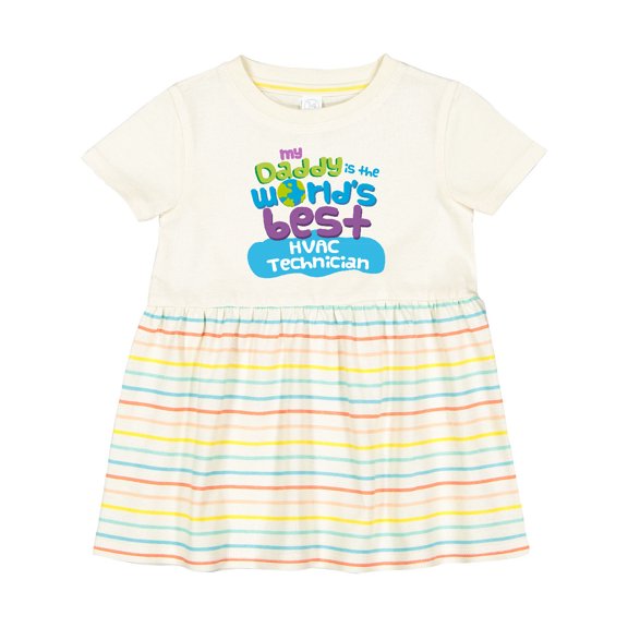Inktastic Hvac Technician Daddy Girls Baby Dress