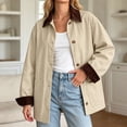 thumbnail image 2 of MuXiKeJi Clothes Oversized Barn Jackets for Women Fall Jacket Fashion Trendy 2026 Womens Lightweight Shacket with Front Deep Pockets,Spring,Thin,Corduroy Collar,Utility,Chore,Casual Outerwear, 2 of 5