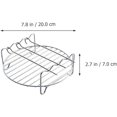 thumbnail image 2 of Generic Stainless Steel Air Fryer Rack Double Grill and Toast Steaming, 2 of 6