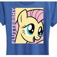 thumbnail image 3 of My Little Pony - Character Block Fluttershy - Women's Short Sleeve Graphic T-Shirt, 3 of 5