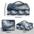 thumbnail image 3 of Iauyy Casserole Carrier for Hot Food Insulated Casserole Travel Carry Bag with Lid Food Warmer Bag for Party/Picnic,Dark Blue and White, 3 of 7