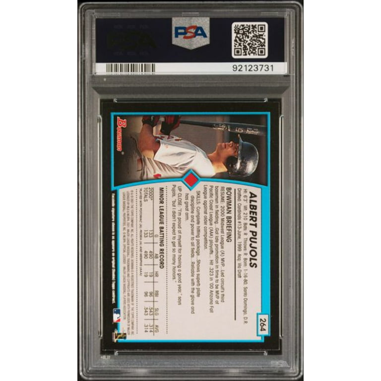 Graded 2001 Bowman Gold Albert Pujols #264 Rookie RC