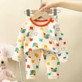 thumbnail image 2 of WEAIXIMIUNG Christmas Solid Color Children's Hoodie Set With Thick Fall And Winter Homewear Pajamas 80-90cm, 2 of 5