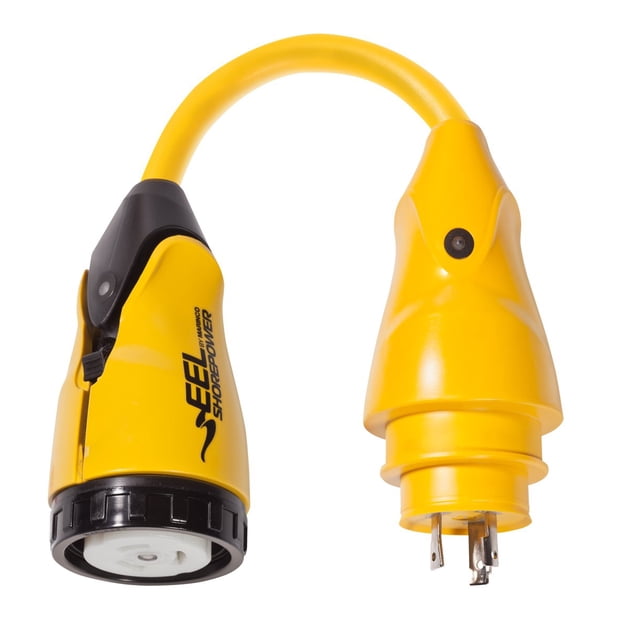 Adaptador Pigtail Marinco P30-503 EEL 30A 125V macho a 50A 125V hembra
