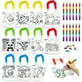 thumbnail image 1 of Bolsas de regalos para colorear HahaMagic 12 con 12 crayones para niños, 1 of 6