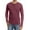 05-Vg-Red, variant on Iceglad Mens Fashion Casual Front Placket Basic Long Sleeve Henley T-Shirts