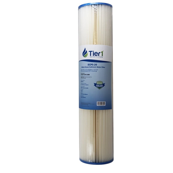 Tier1 5 Micron 10 x 2.5 Water Filter | Whole House Carbon Block Water Filter Replacement Cartridge | Compatible with Pentek EP-10, 42-34373, 155531-43, CB-25-1005, MAXETW-975 | 2.5 x 10 Water Filter