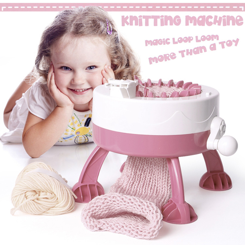 Knitting Machine 22 Needles Smart Weaving Loom Knitting Round Rotating