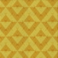 thumbnail image 1 of Ahgly Company Machine Washable Indoor Square Transitional Gold Yellow Area Rugs, 6' Square, 1 of 7