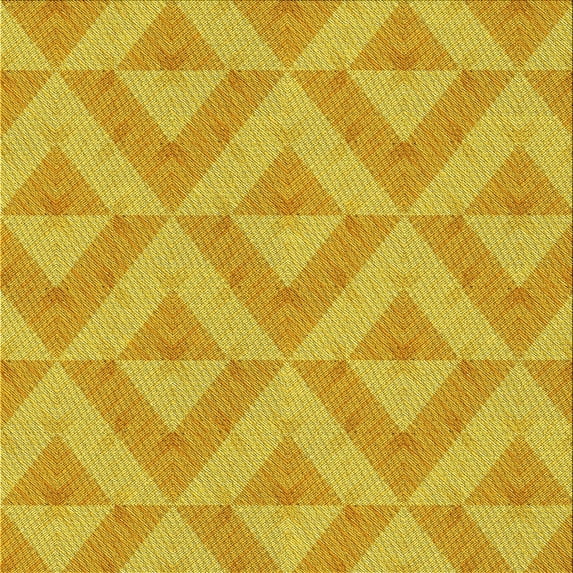 Ahgly Company Machine Washable Indoor Square Transitional Gold Yellow Area Rugs, 6' Square