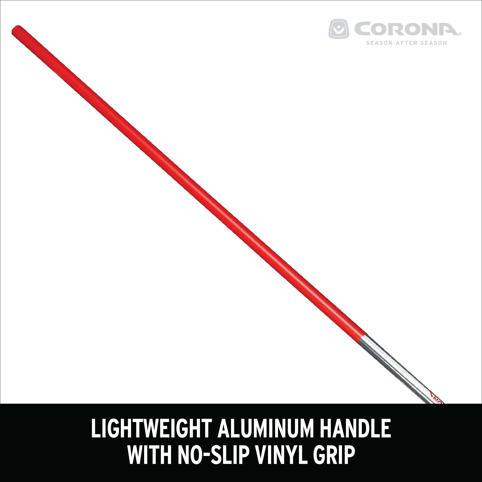 Corona Aluminum Handle, Steel Head Fixed Tine Shrub Rake - 8", 11 Tines