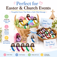 thumbnail image 2 of 100 Pack Little Jesus Figures, 5 Colors, Religious Party Favors for Easter, VBS, Church, Gifts, 2 of 6