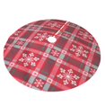 thumbnail image 2 of Faldas para árbol de Navidad a cuadros de 30 pulgadas, gruesas, para decoración navideña de invierno, para árbol de Navidad, 2 of 8