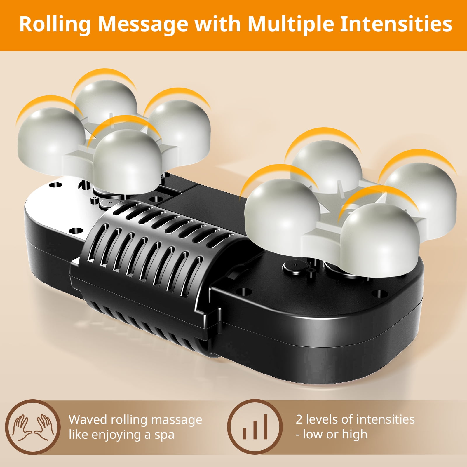Mynt Foot & Calf Massager with Heat, Shiatsu Foot Massager for Neuropathy, Promotes Blood Circulation and Relaxation