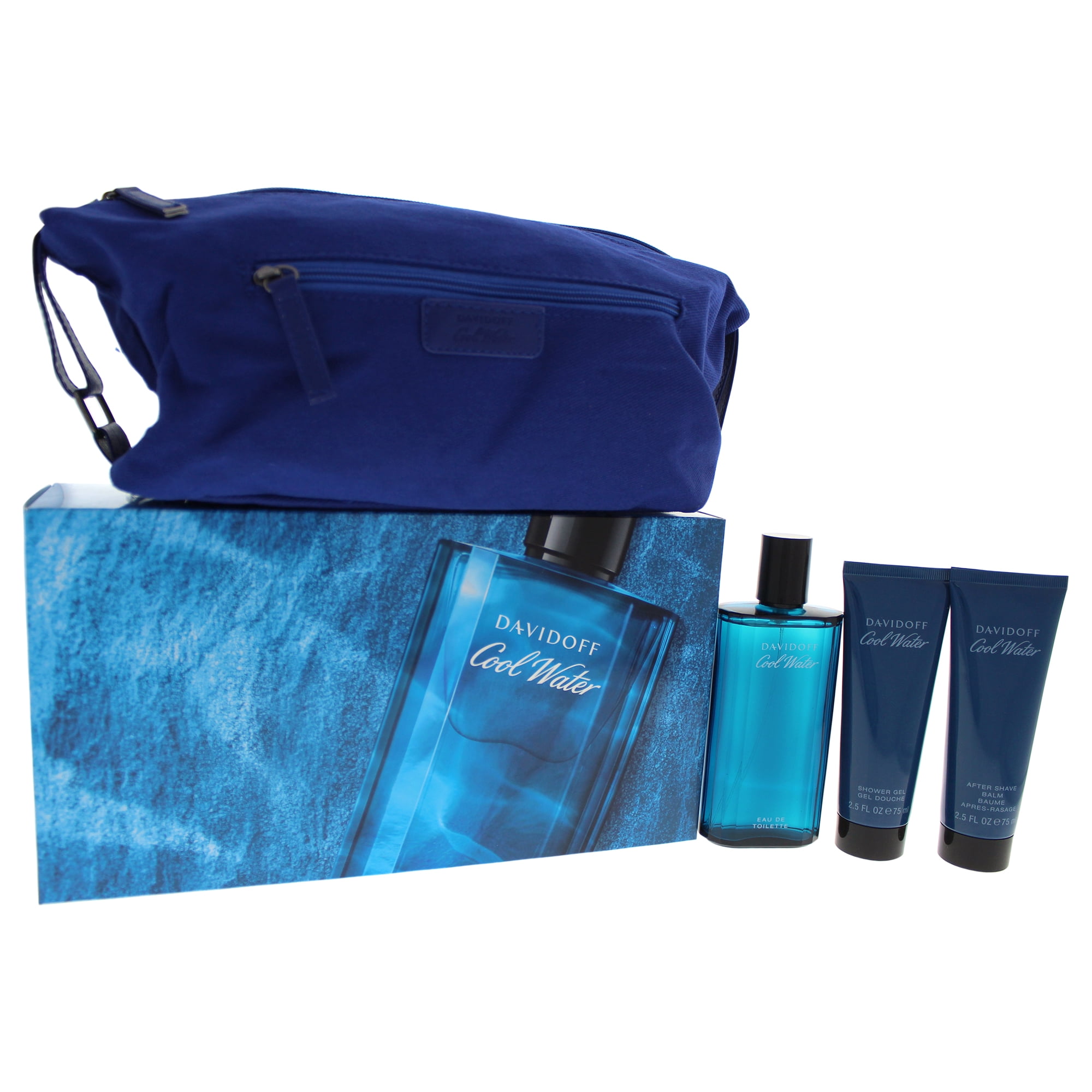 Cool Water by Zino Davidoff for Men 4 Pc Gift Set 4.2oz EDT Spray, 2