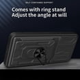 thumbnail image 3 of For Infinix GT 20 Pro 5G Case PC TPU Kickstand Phone Back Cover with Camera Slider - Black, 3 of 5