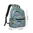 thumbnail image 2 of Goofa Various Wild Sea Fish Pattern Comfortable Student Backpack - Ergonomic Design, Durable, Water-Resistant, Multi-Compartment,Travel, and Outdoor Activities, 2 of 5