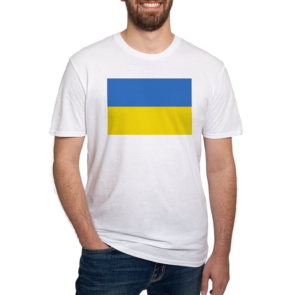 CafePress - Ukraine Flag T Shirt - Fitted T-Shirt, Vintage Fit Soft Cotton Tee