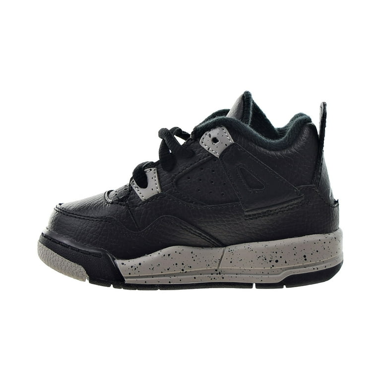 Air Jordan 4 Retro LS BP Oreo Toddler Shoes Black Tech Grey 707432 003 Walmart