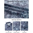 thumbnail image 2 of Floral Button Down Shirts for Women Floral Print Blouse Casual Dressy Long Sleeve Boho Tops, 2 of 8