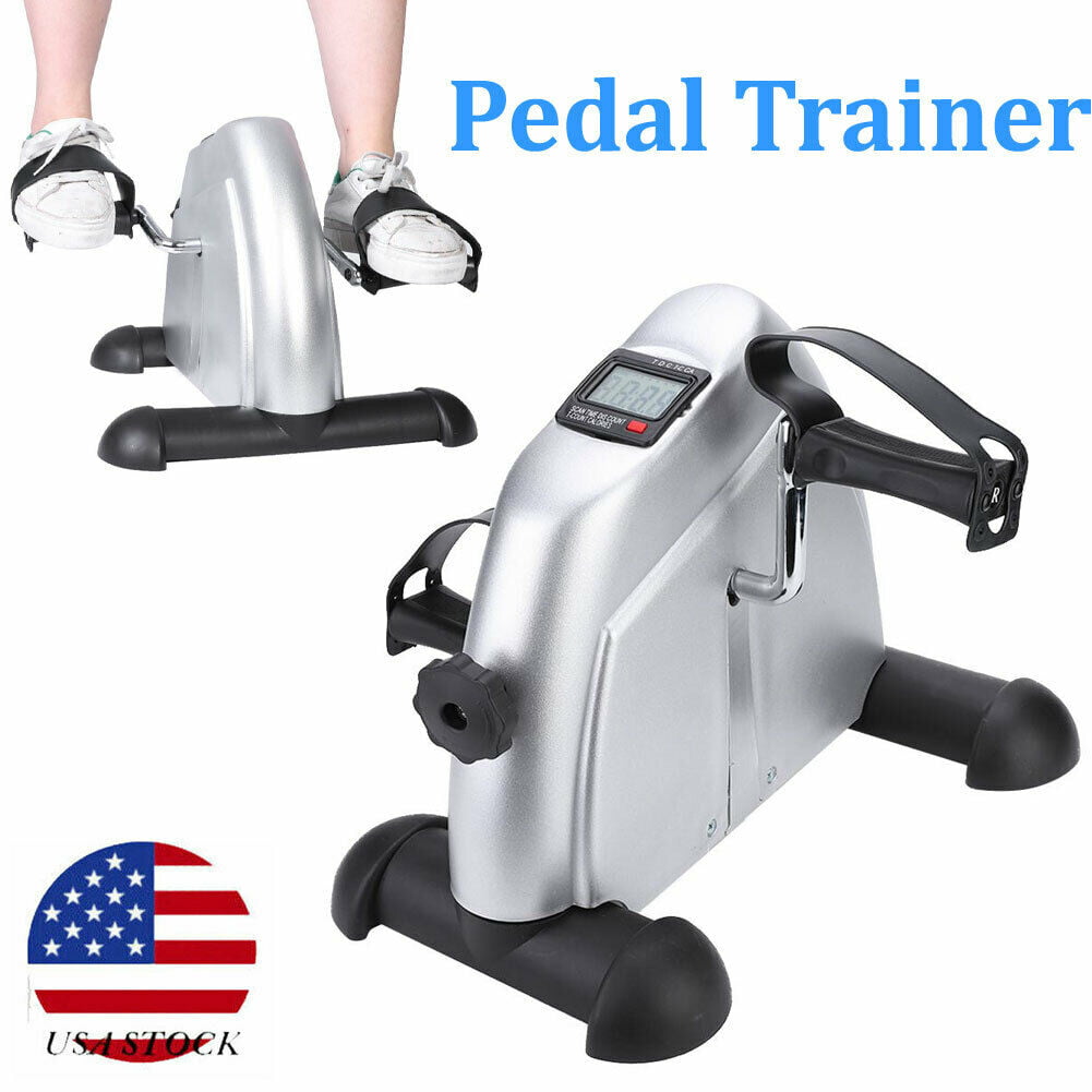 Digital Exerciser Bike Mini Pedal Stepper Exercise Machine Cycle Fitness LCD New 