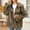 A_ Brown, variant on Faux Fur Coats for Women 2025 Long Sleeve Trendy Winter Collared Jackets Ladies Warm Faux Furry Coat Jacket Brown XS