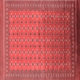 thumbnail image 1 of Ahgly Company Indoor Square Oriental Red Industrial Area Rugs, 6' Square, 1 of 4