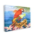 thumbnail image 3 of Stupell Industries Tropical Parrot with Cocktail Animals & Insects Painting Gallery Wrapped Canvas Print Wall Art, 30 x 24, 3 of 7