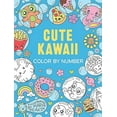 thumbnail image 2 of Dover Kids Coloring Books Cute Kawaii Color by Number, (Paperback), 2 of 3
