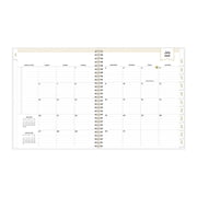 2025-2026 Day Designer Daily/Monthly Academic Planner, 8 x 10, Rugby Stripe Black Frosted, July 2025 To June 2026, 137885