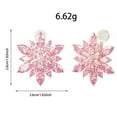 thumbnail image 3 of Floral Earrings for Women - Fashionable Sunflower Stud Earrings with Rhinestones, Large Sparkly CZ Flower Cluster Jewelry, Stylish Wedding Party Accessories,Tone Post Backs for Daily Wear, 3 of 4